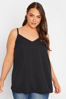 yours top de tirantes negro mujer curvy y tallas grandes yours