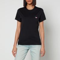 maison kitsune embroidered cotton t-shirt - xs