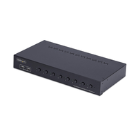switch kvm de 8 puertos displayport 4k 60hz - 1u para rack
