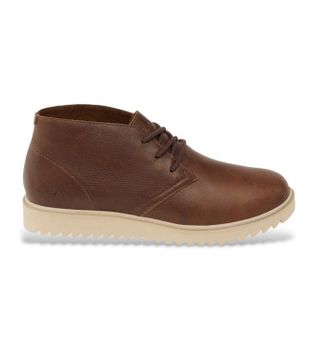 Reef para hombre. CJ6711 Zapatos de Piel Leucadian marrón (45), Plano, Cordones, Casual