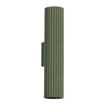 Lámpara de pared verde oliva aluminio alt. 7 cm