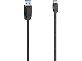 Cable USB a USB-C - Hama 00200652, De A C, 1.5 m, Universal, Color Negro