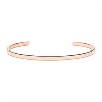 pulsera grabable de acero inoxidable oro rosado ip