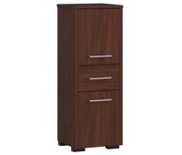 columna de bano akord fin roble sonoma 30 cm 2 puertas 1 cajon color roble sonoma mate 3 estantes 30x30x85 cm