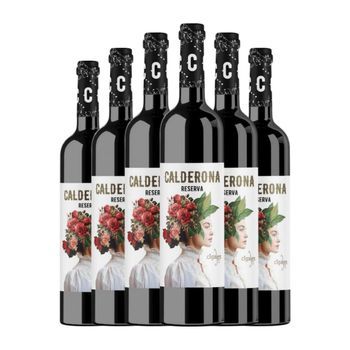 Frutos Villar Vino Tinto Calderona Cigales Reserva 75 Cl 13% Vol. (pack De 6 Unidades)