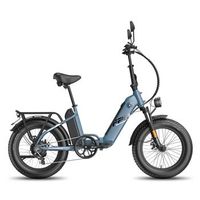 bicicleta electrica plegable fafrees ff20 polar homologada por la ue bateria doble color azul