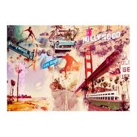 papel pintado 3d - hollywood miami los angeles 300x210 cm