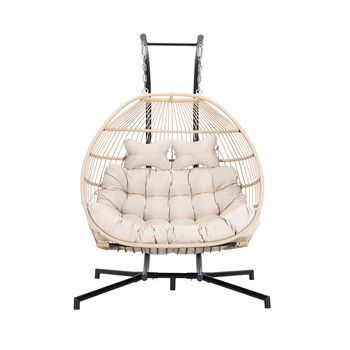 Silla Colgante Loma - 2 Plazas Beige