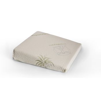 Asiento De Cuña - Cojín De Espuma Viscoelástica Blanco