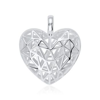 Relicario de plata 925 corazón