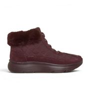 skechers para mujer 144844 botines slip-ins on-the-go encore - cozy fit maisie burdeos 37 piel plano cordones casual granate
