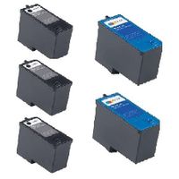 compatible multipack dell 964 printer ink cartridges 5 pack -m4640