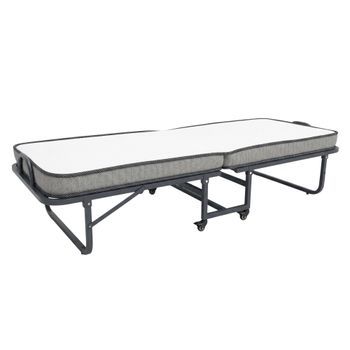 Cama Plegable 90x190 Cm Abatible Plegatin Con Colchón 15 Cm Y Ruedas