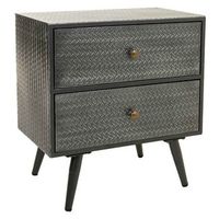 mesita de metal gris 50x30x56