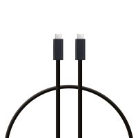 pccom essential cable de carga rapida usb-c a usb-c 4 40gbps video 8k 1m negro