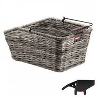 klick-fix cesto trasero klickfix structura gt con clip trenzado 44x24x20 gris 18 l