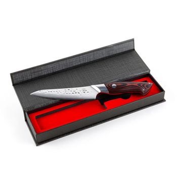 Utility cuchillo de chef de acero damasco de 13,5cm
