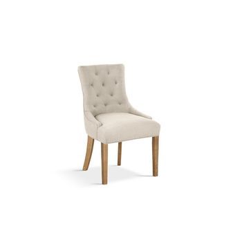Silla Roya Tela Arena, Dimensiones H93 X L56 X P60, Ideal Para Tu Cocina O Comedor.