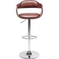 taburete bar ajustable polipiel marron