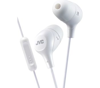 JVC HA-FX38M-W-E Headphones - White, White
