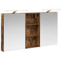 juego de muebles de bano  armario de bano con estante 3 piezas 110 x 105 x 605 cm
