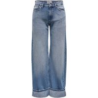 only pantalon de campana onlella mw wide fold up dnm tai519 noos 15344976 para mujer