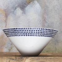 nkuku indigo drop serving bowl - medium