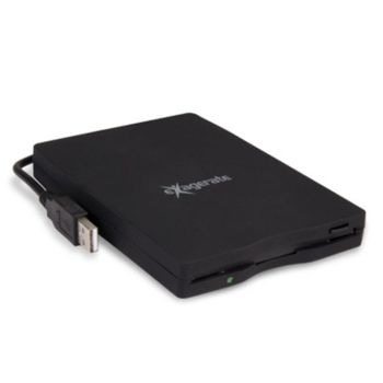 Disquetera Hamlet XFDUSB externa USB 1.44 MB compacta y ligera