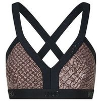 liu jo blusa crop top con estampado animal para mujer