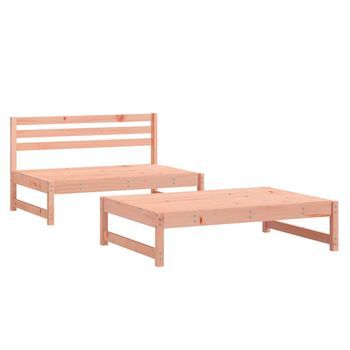 Conjunto De Muebles De Jardín 2 Uds | Mesa Y Sillas Madera Maciza Abeto Douglas