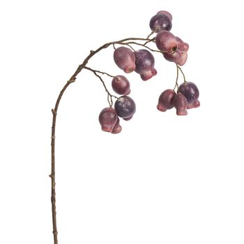 Rama de rosa mosqueta artificial morado h64
