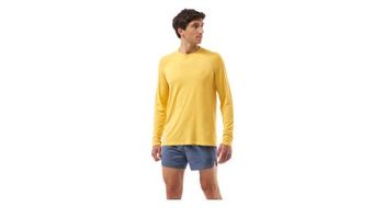 Maillot de manga larga compressport performance amarillo hombre