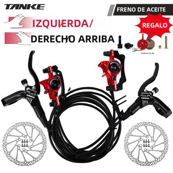 TANKE MTB bicicleta freno de disco hidráulico pinza de presión de aceite abrazadera freno 160mm mango trasero delantero un pilar B CNC bicicleta upgra