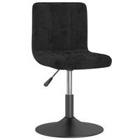 sillas de comedor giratorias 6 uds  silla de cocina terciopelo negro