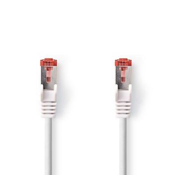 Cable de red Nedis CCGL85221WT75 Cat6 S/FTP 7,5 m Rojo Blanco