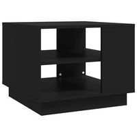 mesa de centro 55x55x43 cm madera - negro