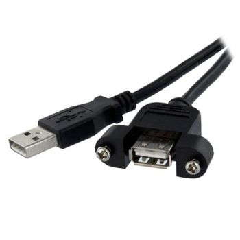 Cable USB-A 2.0 para Montaje en Panel StarTech.com 91 cm Negro