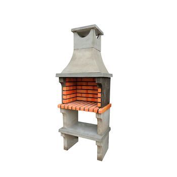 Bbq X-art - Barbacoa Simple Construido Con Ladrillo Y Cemento Refractario - 72x50x193cm