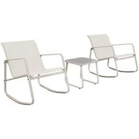 mecedora de 2 plazas de textileno beige tenerife