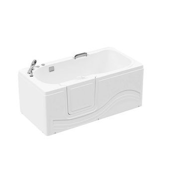 Bañera Reclinable Para Mayores Con Función De Hidromasaje Vital M - 153 X 76 Cm Izquierda