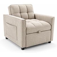 dupi sillon cama avis de 93x100x79 cm  sillon convertible en cama de 77x190 cm  1 plaza  beige