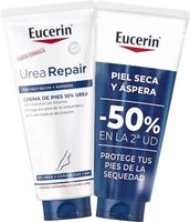 eucerin urearepair crema de pies 2x100 ml