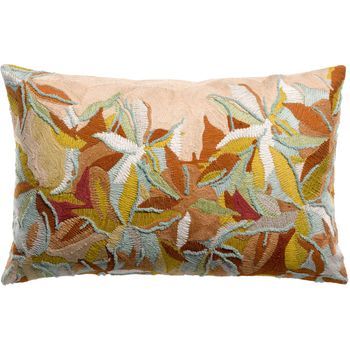 Funda Bordada Vivaraise Alina - Algodón 100 % - Dragée - 40 X 65 Cm