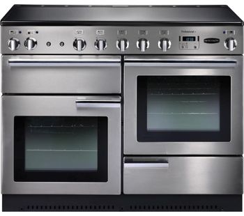 RANGEMASTER Professional 110 Electric Induction Range Cooker - Stainless Steel & Chrome, Stainless Steel