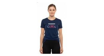 Camiseta de manga corta para mujer rubb r maman azul