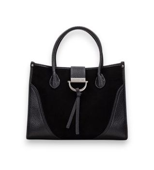 Hispanitas para mujer. BI265022 Bolso tote de ante negro (OSFA), Casual