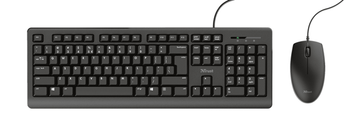 TRUST TECLADO + RATON PRIMO , NEGRO (23972)
