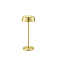 lampara de mesa led inteligente zafferano sister light con wi-fi dorada recargable y regulable - 2200-2700-3000-4000k 32 w 33 cm de alto