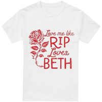 yellowstone camiseta manga larga love me like rip loves beth para hombre