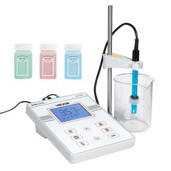 Vevor Medidor De Ph De Laboratorio De Sobremesa Ph100, 0-14 Ph, Alta Precisión